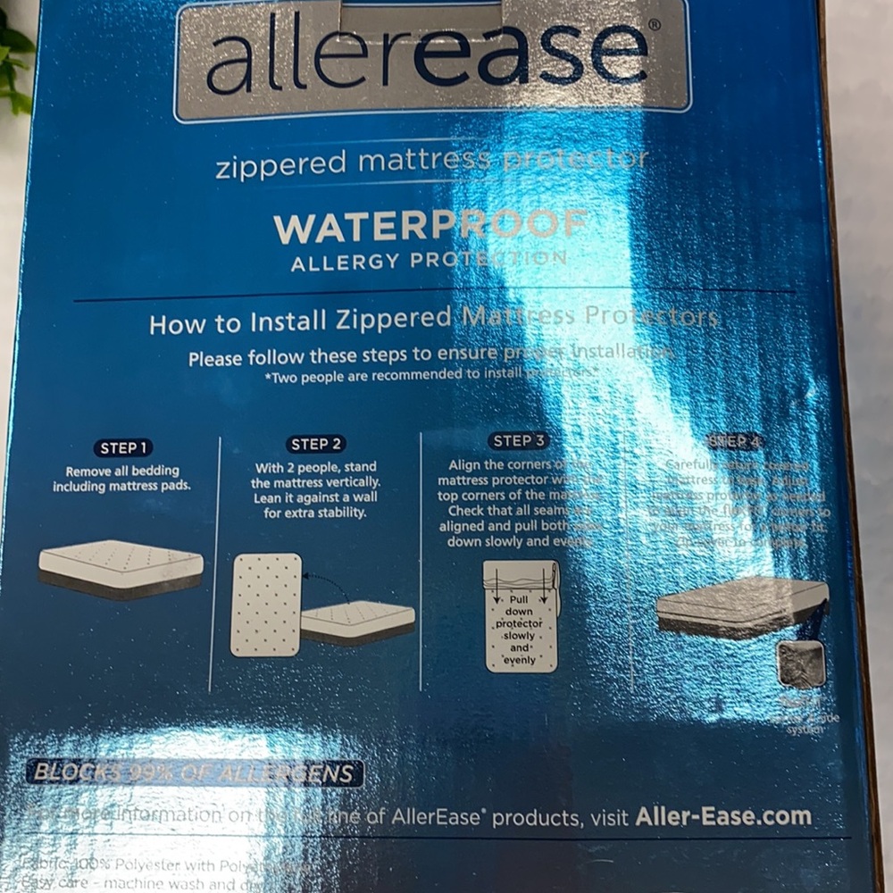Allerease Waterproof Mattress Protector -Full - Picture 3 of 6